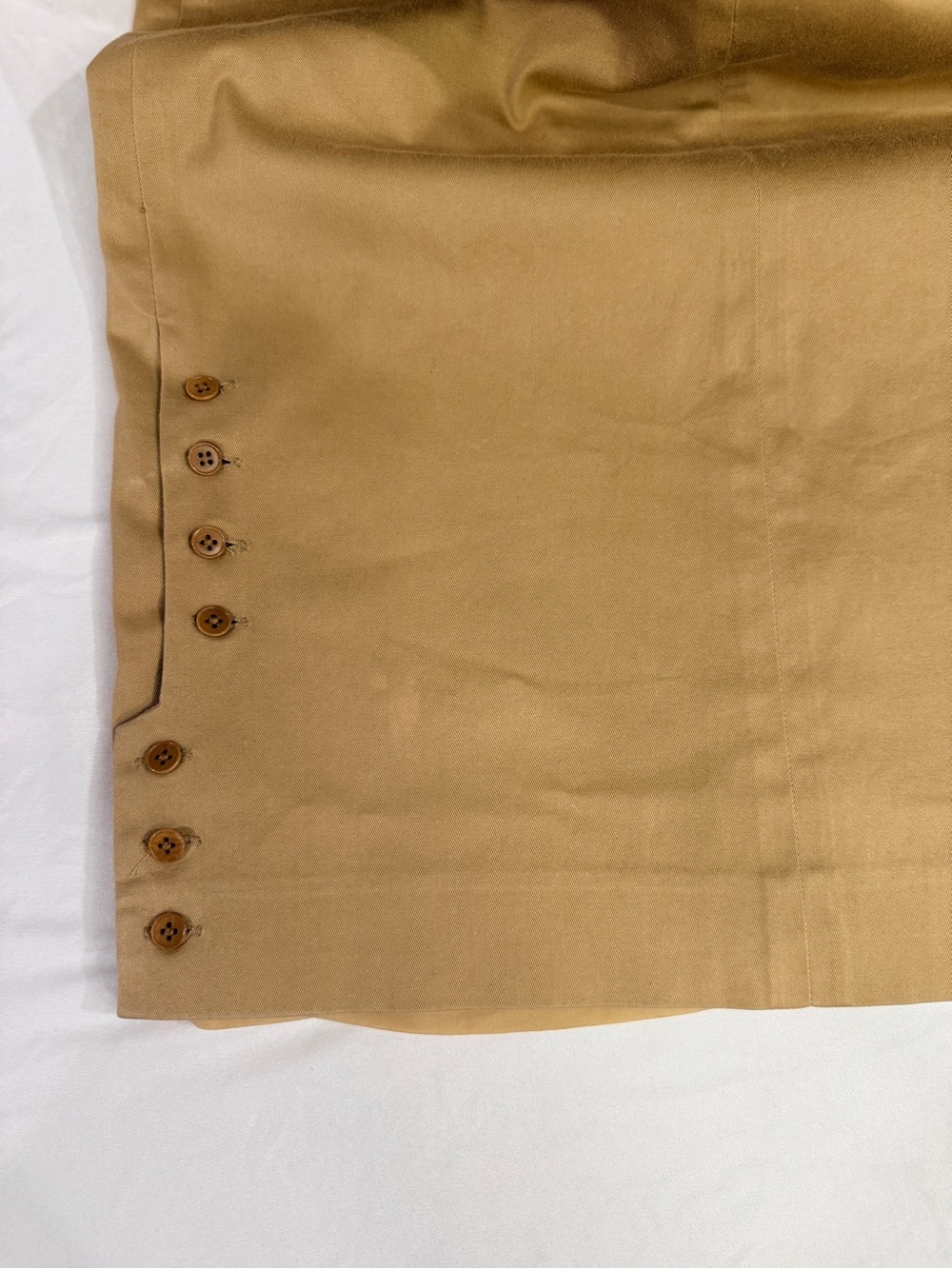 Ralph Lauren Black Label Women’s Khaki Button-Accent Pencil Skirt Size 8 - Picture 10 of 11